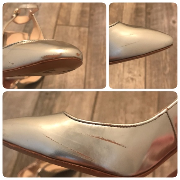 CHLOE leather slingback metallic pumps - Picture 9 of 9